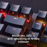 Clavier de jeu mécanique HyperX Alloy Origins PBT HX Rouge - AZERTY (639N3AA)