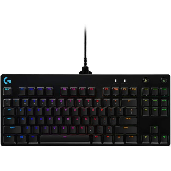 Clavier gaming rétroéclairé mécanique Logitech G PRO - Noir Français Azerty (920-009390)