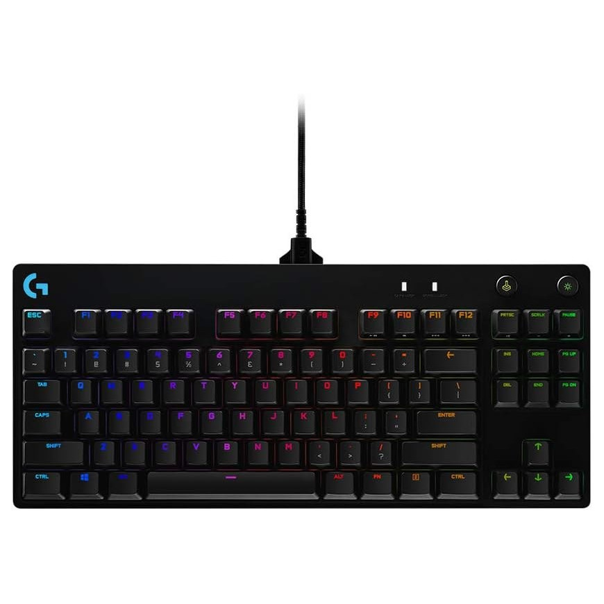 Clavier gaming rétroéclairé mécanique Logitech G PRO - Noir Français Azerty (920-009390)
