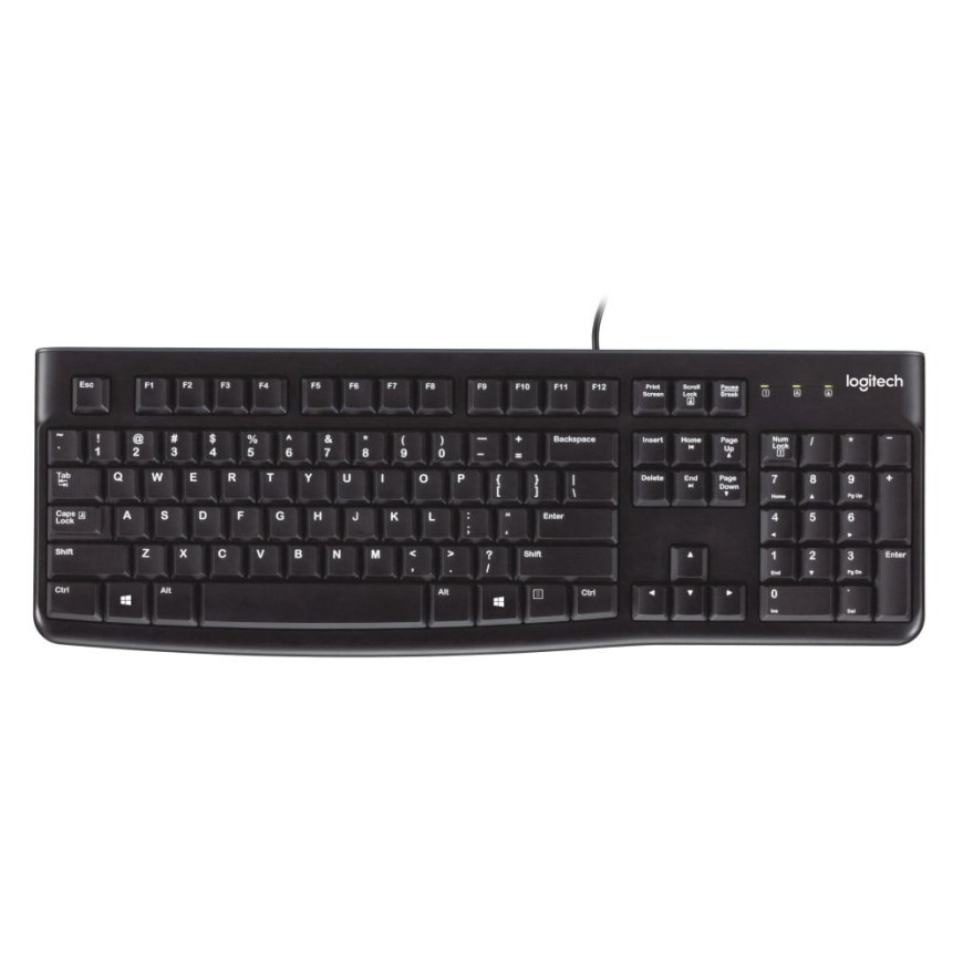 Clavier Logitech K120 USB Noir - QWERTY (920-002508)