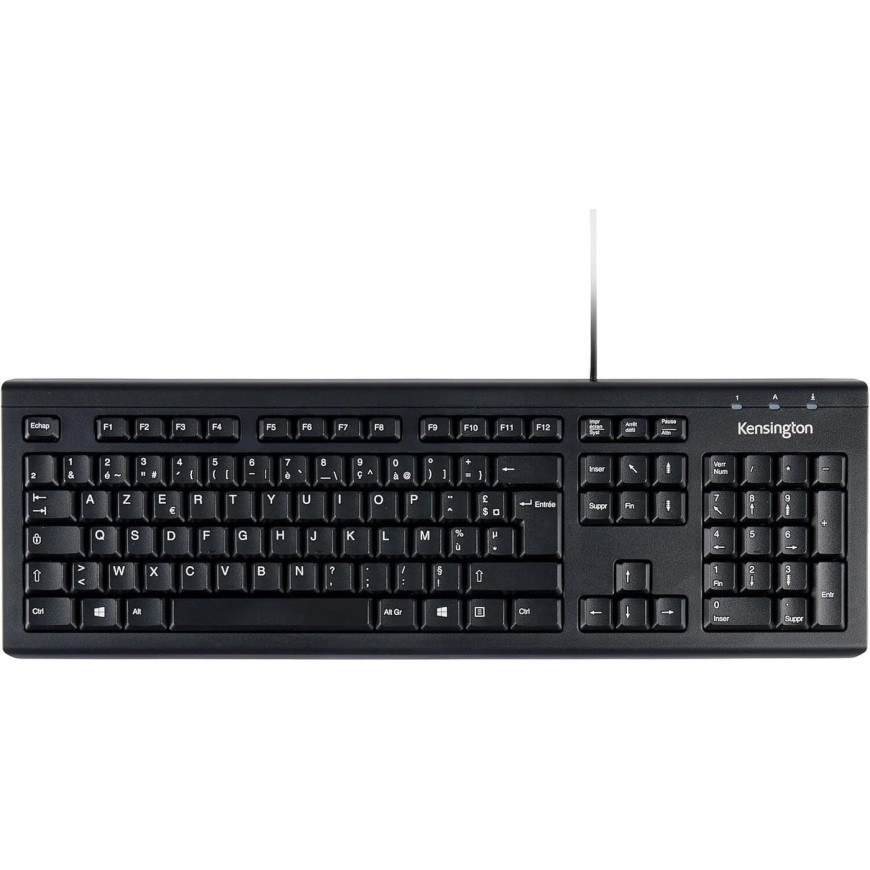 Clavier filaire Kensington ValuKeyboard USB - AZERTY (1500109FR)