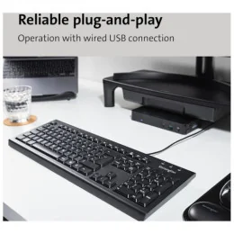  Clavier&nbsp;filaire Kensington&nbsp;ValuKeyboard&nbsp;USB&nbsp;-&nbsp;AZERTY (1500109FR)
