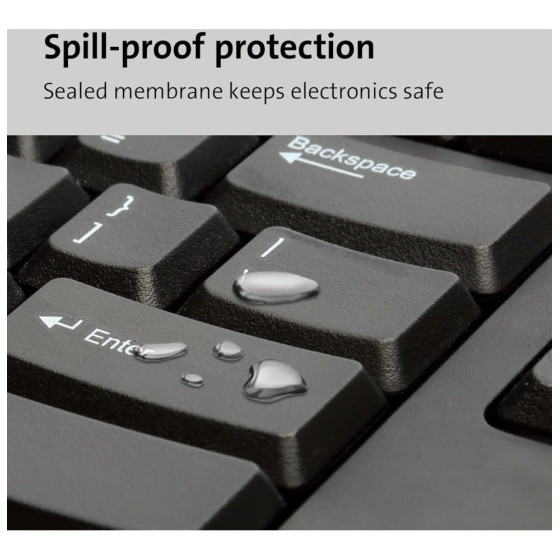 Clavier filaire Kensington ValuKeyboard USB - AZERTY (1500109FR)