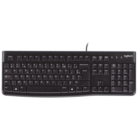 Clavier à connexion USB Logitech K120 - AZERTY