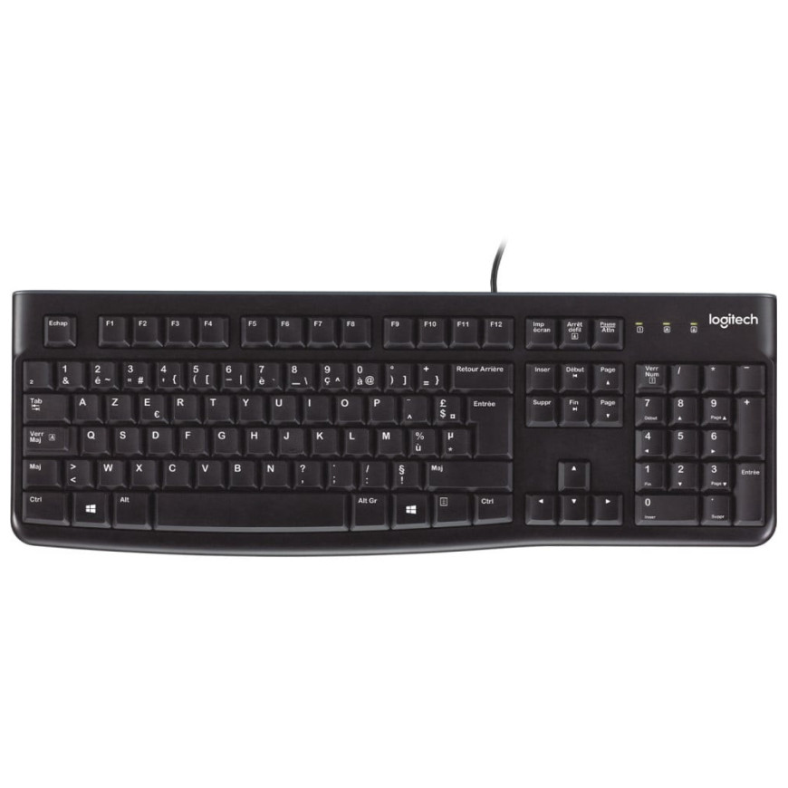 Clavier à connexion USB Logitech K120 - AZERTY