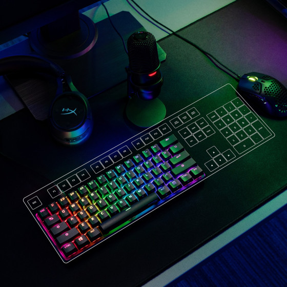 HP HyperX Alloy Origins 60 - Clavier mécanique gaming - HX rouge - AZERTY (6P6K8AA)