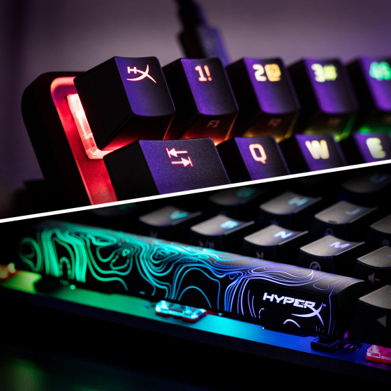 HP HyperX Alloy Origins 60 - Clavier mécanique gaming - HX rouge - AZERTY (6P6K8AA)
