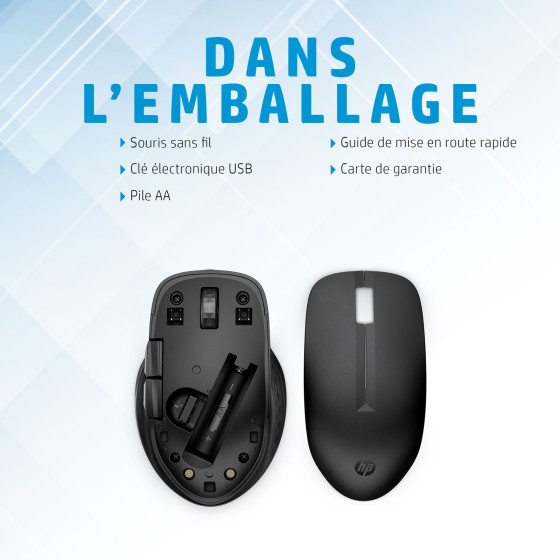 Souris sans fil Bluetooth multi-périphériques HP 435 (3B4Q5AA)