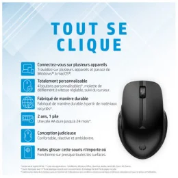  Souris sans fil Bluetooth multi-périphériques HP 435 (3B4Q5AA)