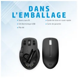  Souris sans fil Bluetooth multi-périphériques HP 435 (3B4Q5AA)