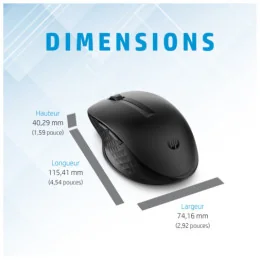  Souris sans fil Bluetooth multi-périphériques HP 435 (3B4Q5AA)