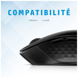 Souris sans fil Bluetooth multi-périphériques HP 435 (3B4Q5AA)