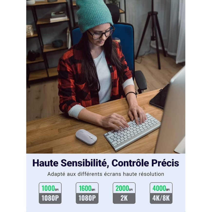Souris sans fil Ugreen 2.4Ghz