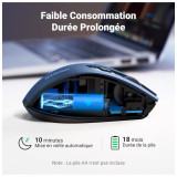 Souris sans fil Ugreen Design Ergonomique 2.4 - Blue (15064)