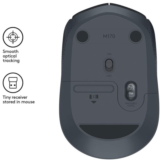 Souris sans fil Logitech M171 noire (910-004424)