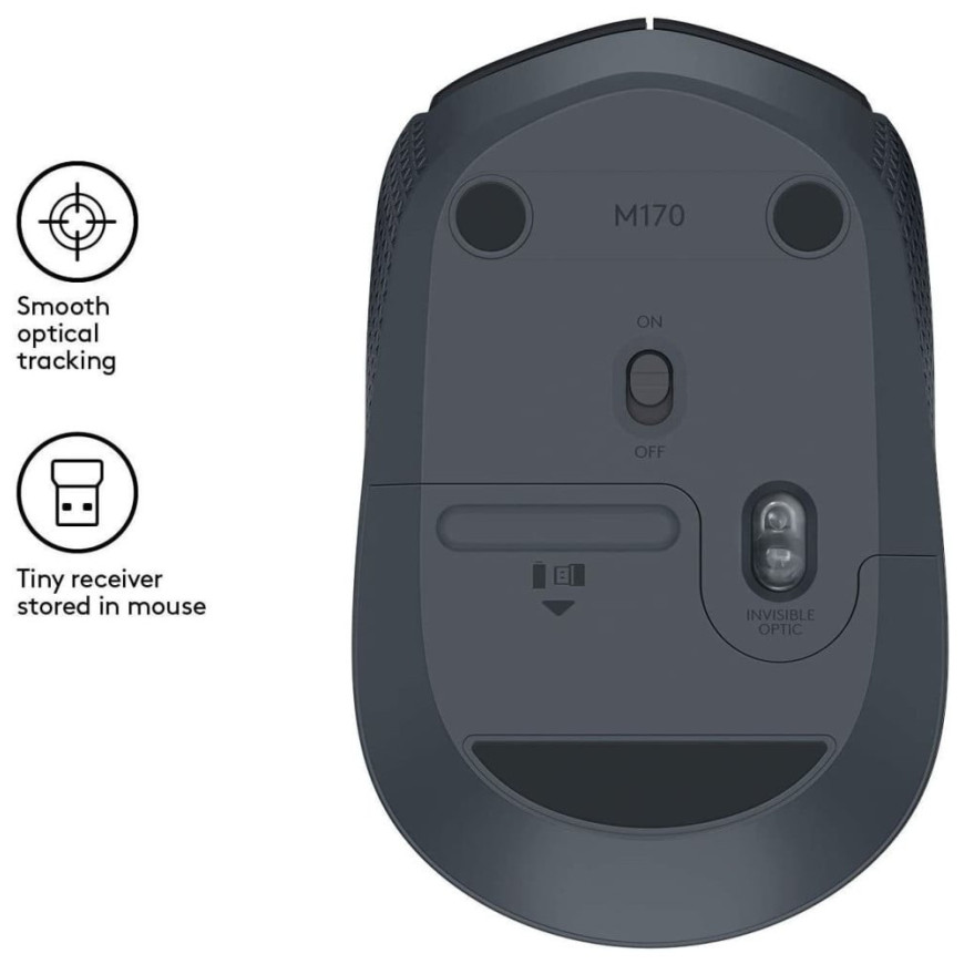 Souris sans fil Logitech M171 noire (910-004424)