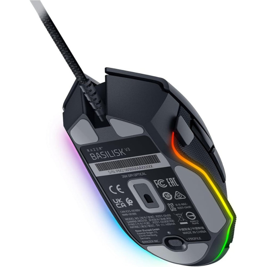 Souris gaming filaire Razer Basilisk V3 (RZ01-04000100-R3M1)