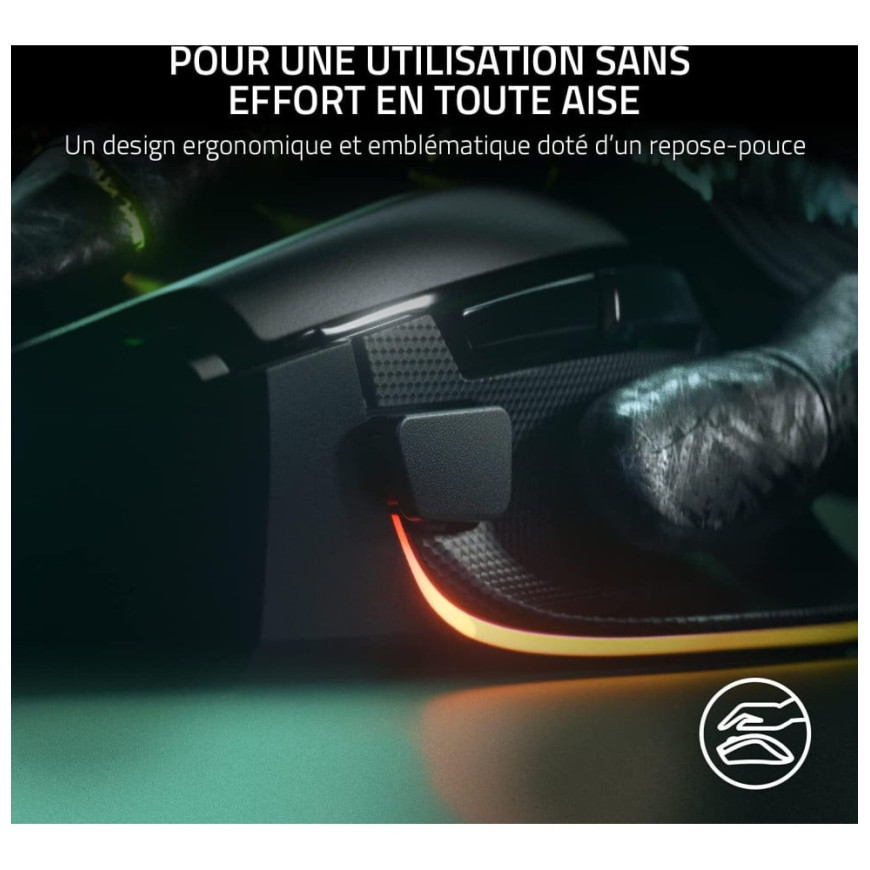Souris gaming filaire Razer Basilisk V3 (RZ01-04000100-R3M1)