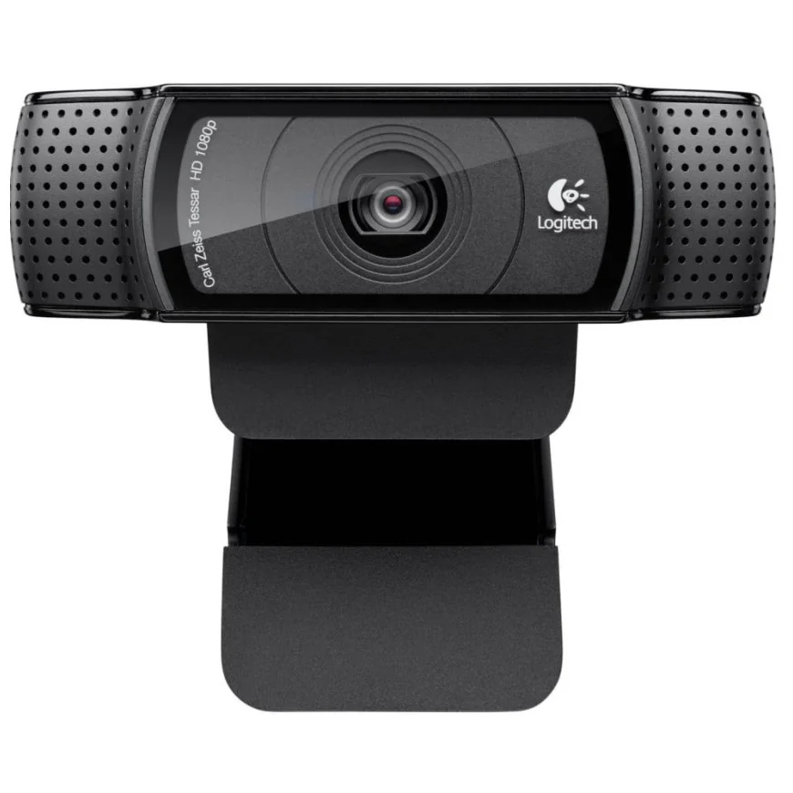 Webcam Logitech HD Pro C920 Refresh - Full HD 1080p avec deux microphones intégrés
