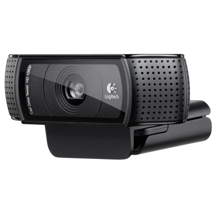 Webcam Logitech HD Pro C920 Refresh - Full HD 1080p avec deux microphones intégrés