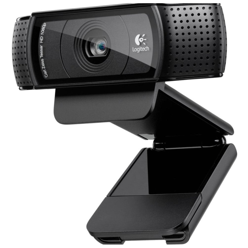 Webcam Logitech HD Pro C920 Refresh - Full HD 1080p avec deux microphones intégrés