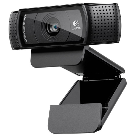 Webcam Logitech HD Pro C920 Refresh - Full HD 1080p avec deux microphones intégrés