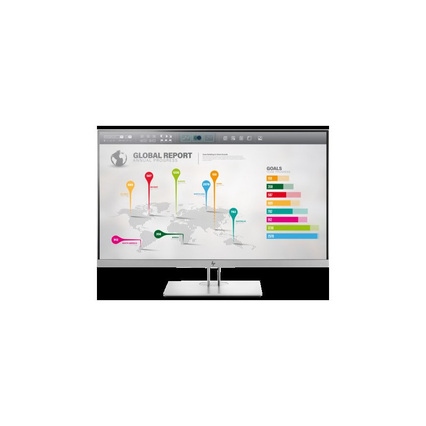 Écran HP EliteDisplay E273q 27 pouces QHD IPS USB-C (Remis à neuf)