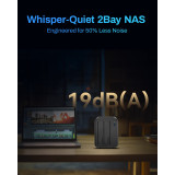 Serveur NAS 2 baies TerraMaster F2-425 (EC-TM-NASD-F2-425)