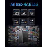 Serveur NAS 4 emplacements SSD TerraMaster F4 SSD (EC-TM-NASD-F4SSD)