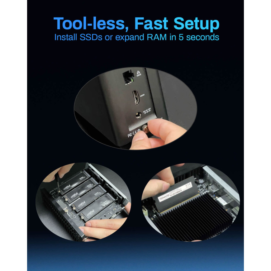 Serveur NAS 4 emplacements SSD TerraMaster F4 SSD (EC-TM-NASD-F4SSD)