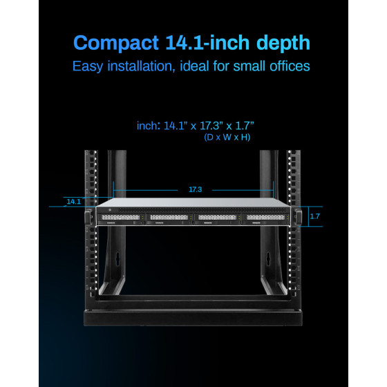 Serveur NAS rackable 1U 4 baies TerraMaster U4-500 (EC-TM-NASR-U4-500)