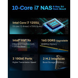 Serveur NAS rackable 2U 8 baies TerraMaster U8-500 Plus (EC-TM-NASR-U8-500P)