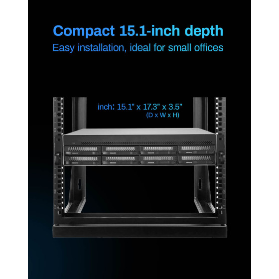 Serveur NAS rackable 2U 8 baies TerraMaster U8-500 Plus (EC-TM-NASR-U8-500P)