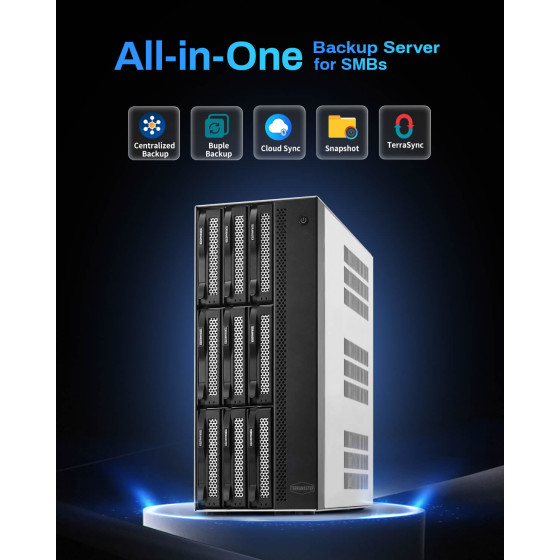 Serveur NAS 9 baies TerraMaster T9-500 Pro (EC-TM-NASD-T9-500PRO)