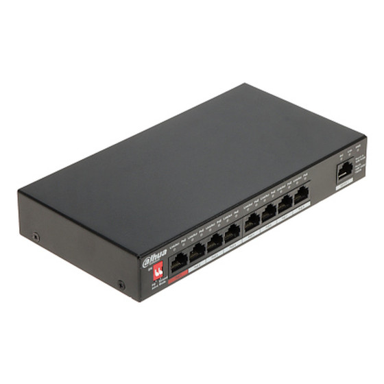 Switch Dahua PFS3000 DHPFS30098ET96 Unmanaged 9 Port Ethernet 8 Port PoE Desktop (PFS3009-8ET1GT-96)