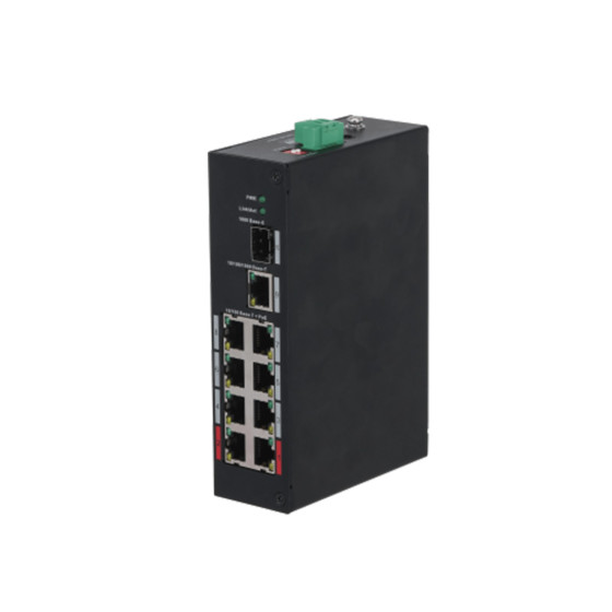 Switch Dahua PoE 10 port (8 PoE) PFS3110-8ET-96 non-géré fast ethernet (10/100) connexion ethernet, noir