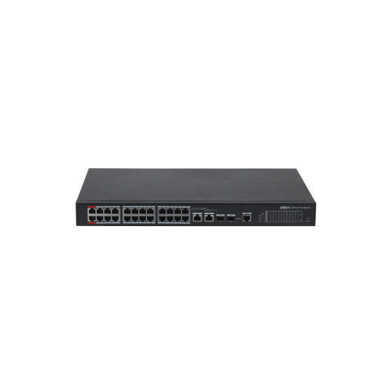 Switch Dahua PFS4000 DHPFS422624ET360 Managed 26 Port 24 Port 100Mbps 2 Port Gigabit PoE