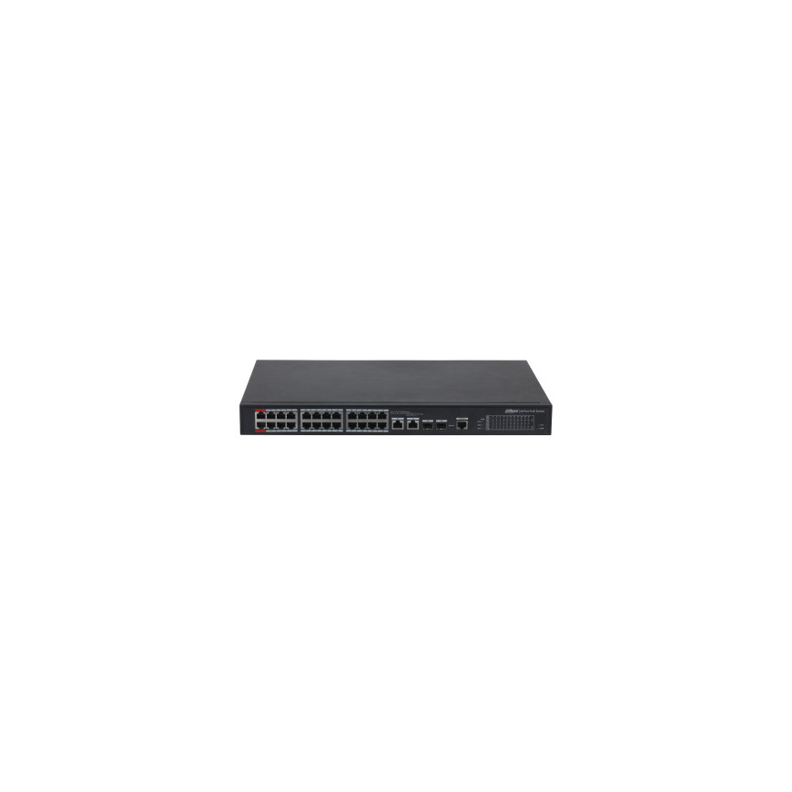 Switch Dahua PFS4000 DHPFS422624ET360 Managed 26 Port 24 Port 100Mbps 2 Port Gigabit PoE