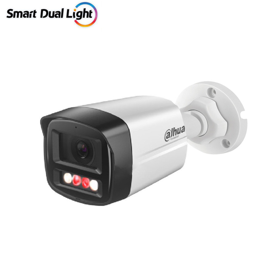 Camera Dahua DH-IPC-HFW1439TL1-A-IL 4MP Bullet Fixed 2.8mm Smart Dual Light Color Audio