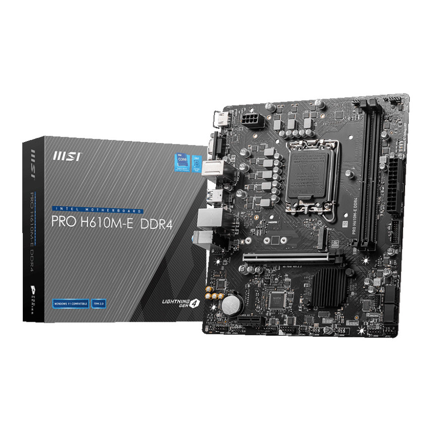 Carte Mère MSI PRO H610M-E (4711377125147)