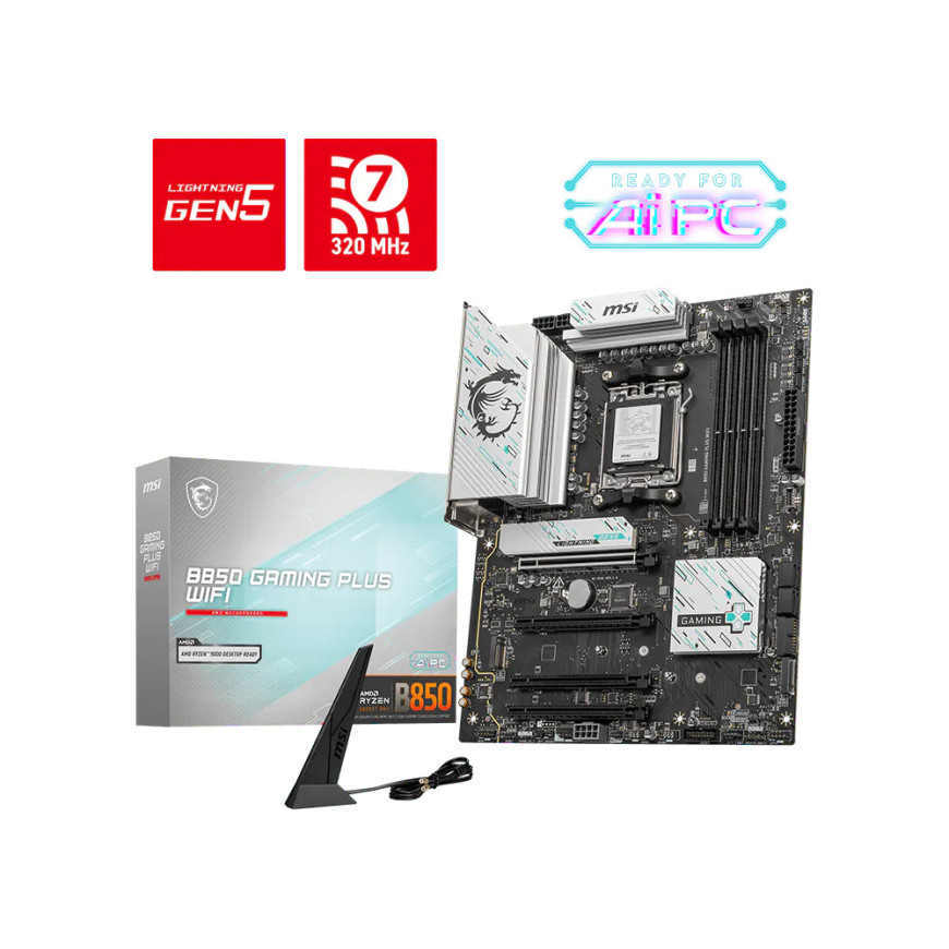 Carte Mère MSI B850 GAMING PLUS WIFI (4711377285438)