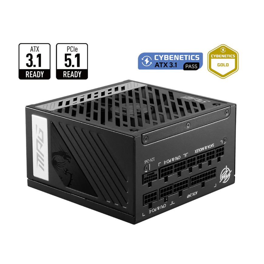 Alimentation PC MSI MPG A1000G PCIE5 (4719072972196)