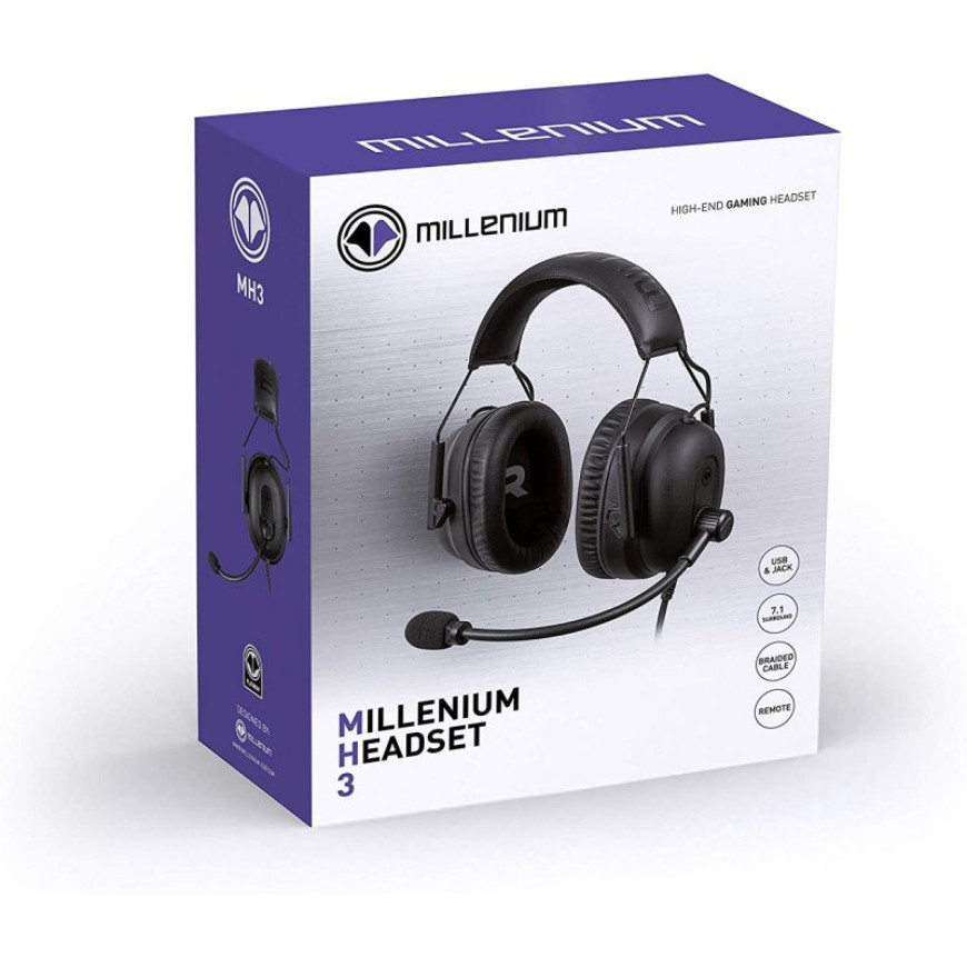 Casque Gaming Millenium MH3 - Son 7.1 et Micro Unidirectionnel