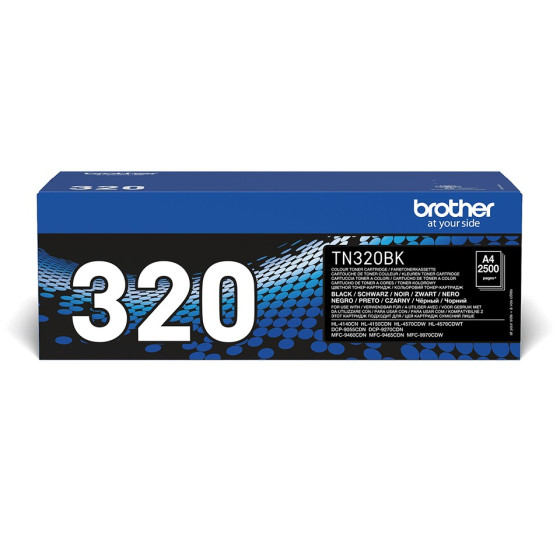 Toner Brother TN320BK Noir - Brother d'origine (TN320BK)