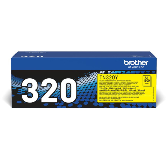 Toner Brother TN320Y Jaune - Brother d'origine (TN320Y)
