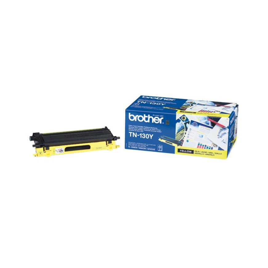 Toner Brother TN130Y Jaune - Brother d'origine (TN130Y)