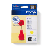 Cartouche d'encre Brother LC121Y Jaune - Brother d'origine (LC121Y)