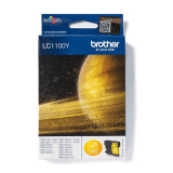 Cartouche d'encre Brother LC1100Y Jaune - Brother d'origine (LC1100Y)