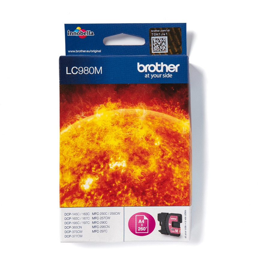 Cartouche d'encre Brother LC980M Magenta - Brother d'origine (LC980M)