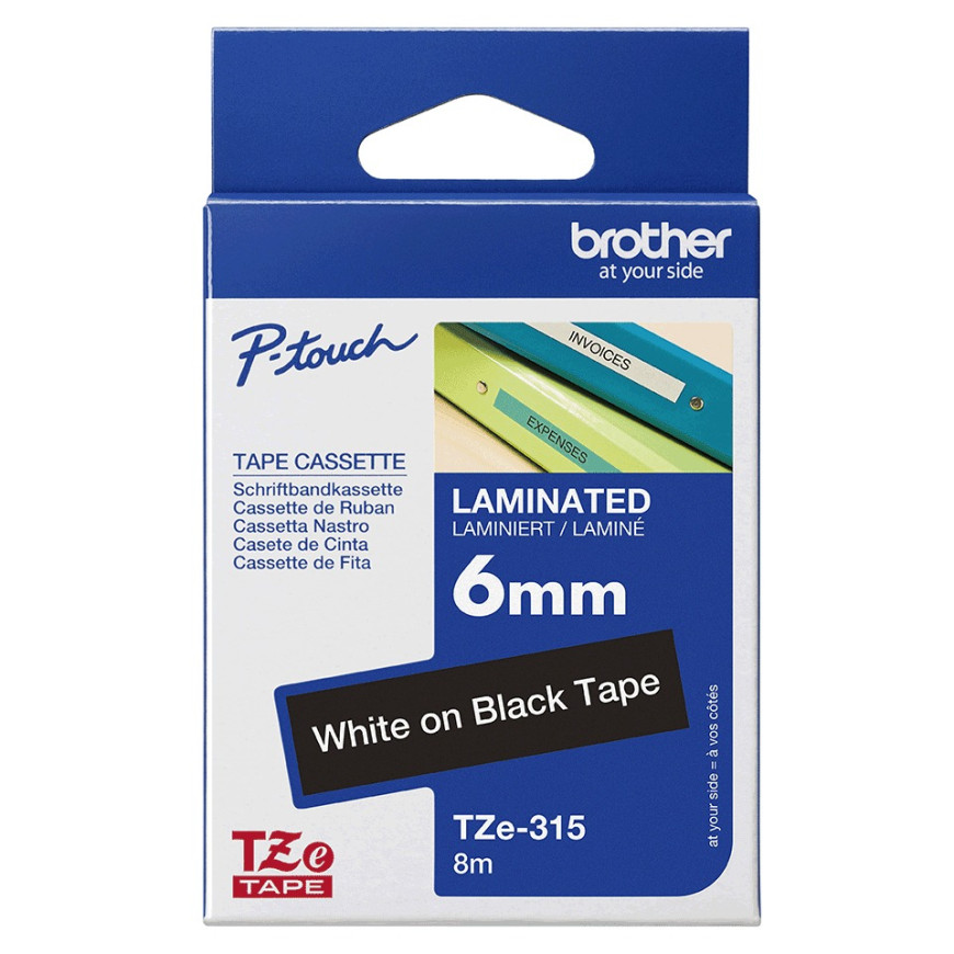 Ruban Brother TZE315 Noir - Cassette a Brother d'origine (TZE315)